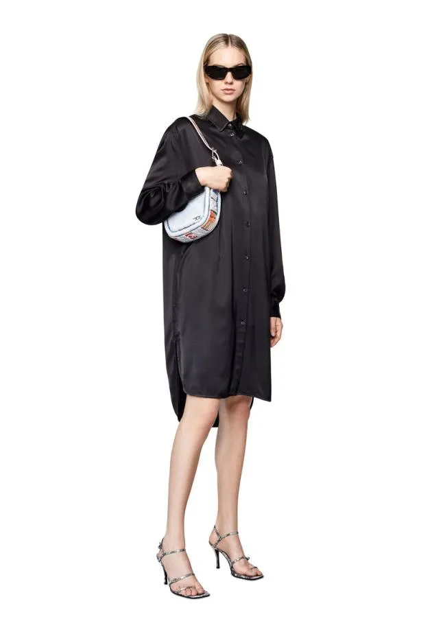 Diesel Dlunarsat Black Women Dresses