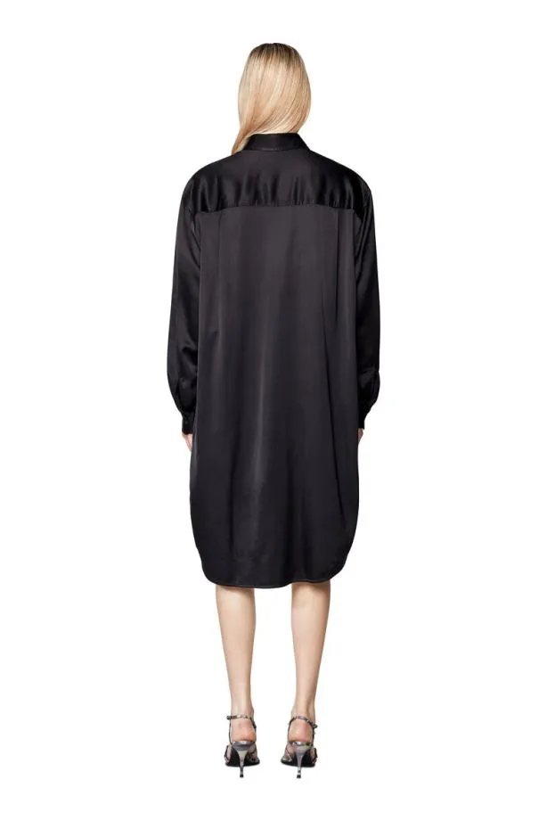 Diesel Dlunarsat Black Women Dresses