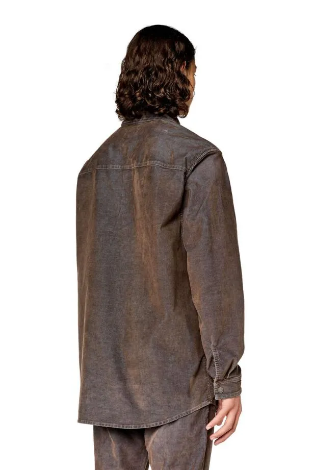 Diesel Dsimplyover Blackdark Grey Men Shirts