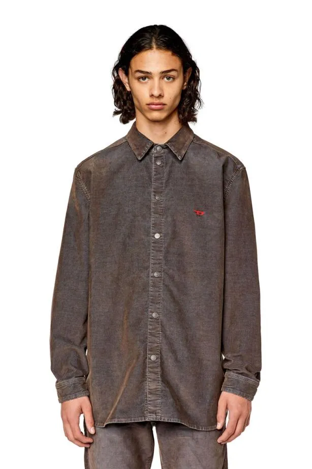 Diesel Dsimplyover Blackdark Grey Men Shirts
