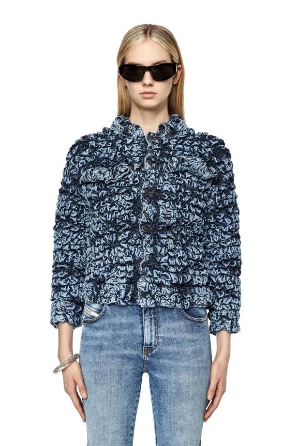 Diesel Denotefs Medium Blue Women Jackets