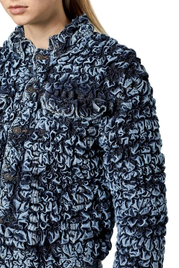 Diesel Denotefs Medium Blue Women Jackets