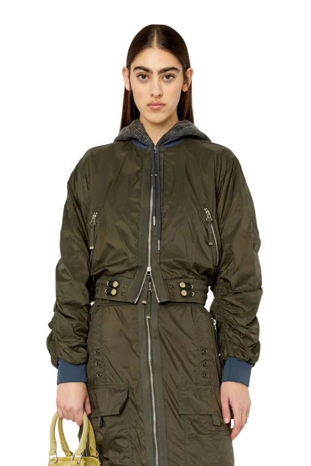 Diesel Gnoak Dark Green Women Jackets