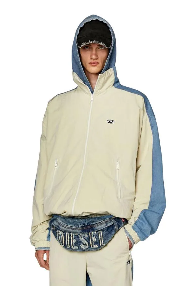 Diesel Jbright Bluewhite Men Jackets