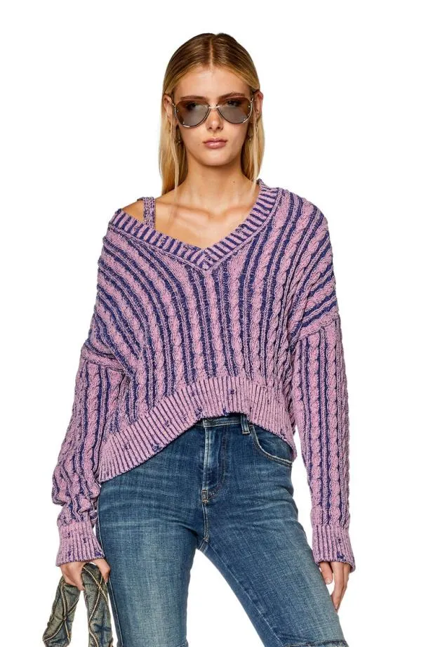 Diesel Moxia Lilac Women Knitwear
