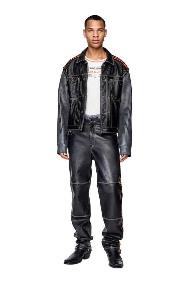 Diesel Parbus Black Men Pants and Shorts