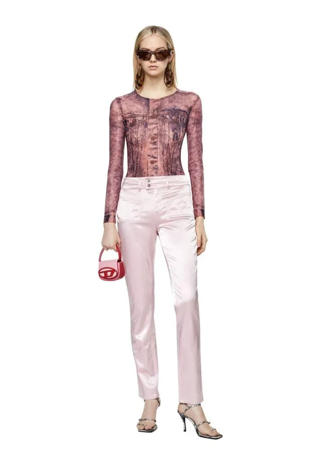 Diesel Peder Pink Women Pants and Shorts
