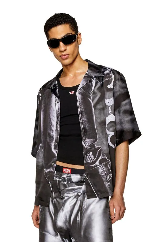 Diesel Prsmec23 Black MenWomen Shirts