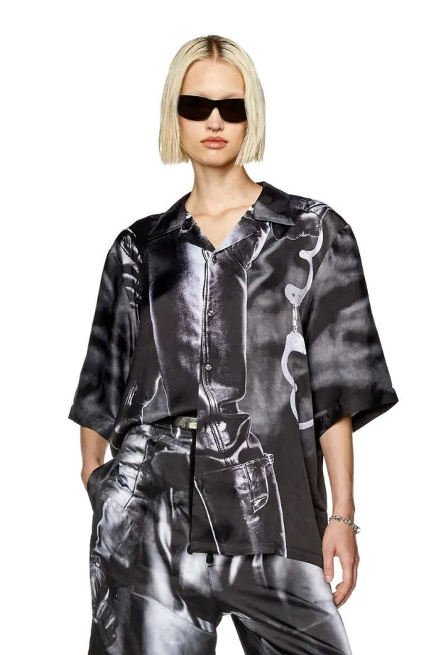 Diesel Prsmec23 Black MenWomen Shirts
