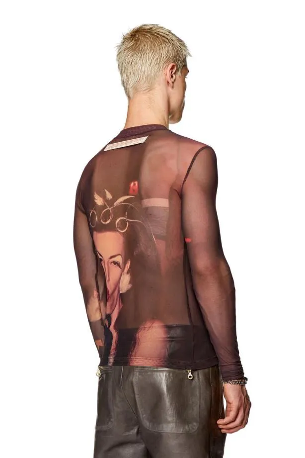 Diesel Prtsielarlong Violet MenWomen TShirts and Polos