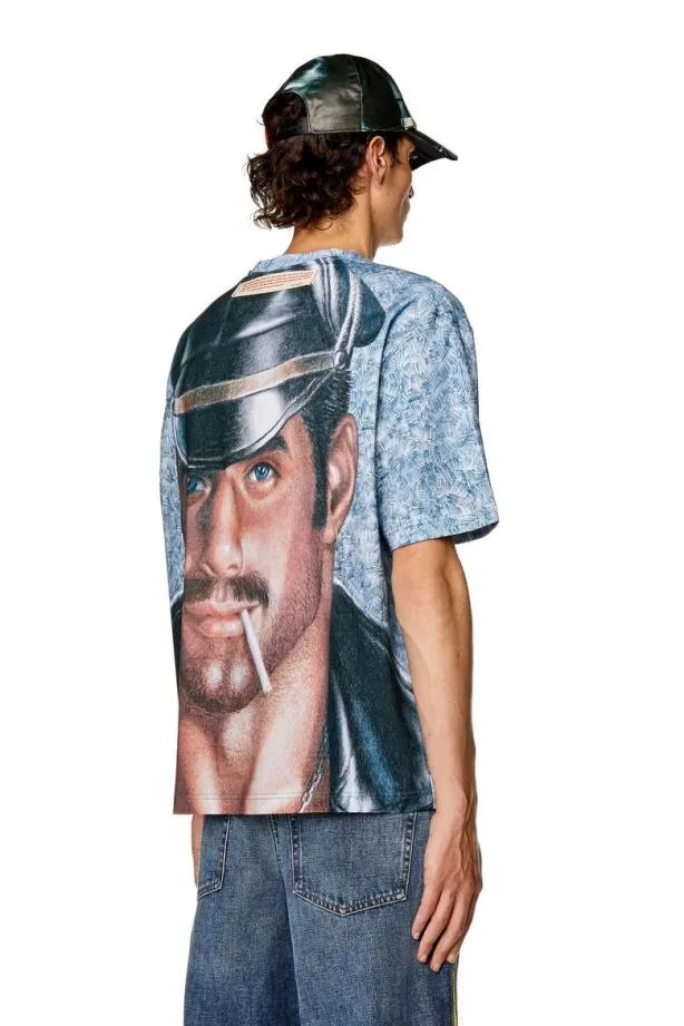 Diesel Prtwash23 Azure MenWomen TShirts and Polos