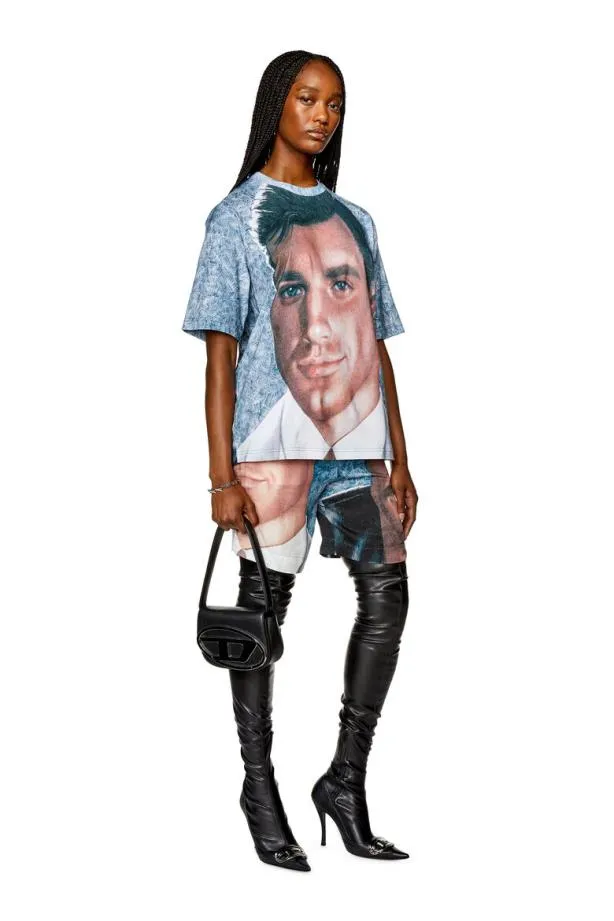 Diesel Prtwash23 Azure MenWomen TShirts and Polos