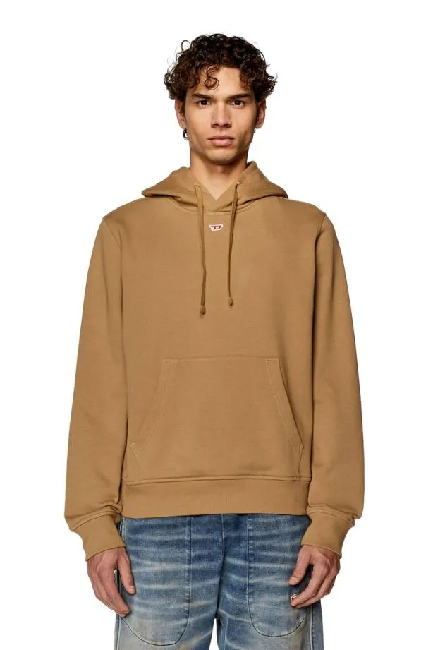 Diesel Sginnhoodd Light Brown Men Sweatshirts and Hoodies