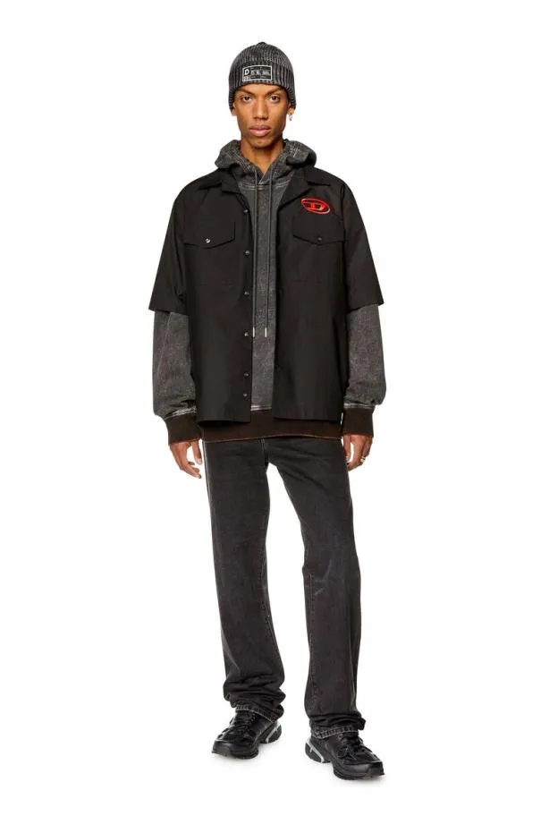 Diesel Smac22b Black Men Shirts