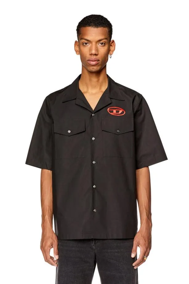 Diesel Smac22b Black Men Shirts