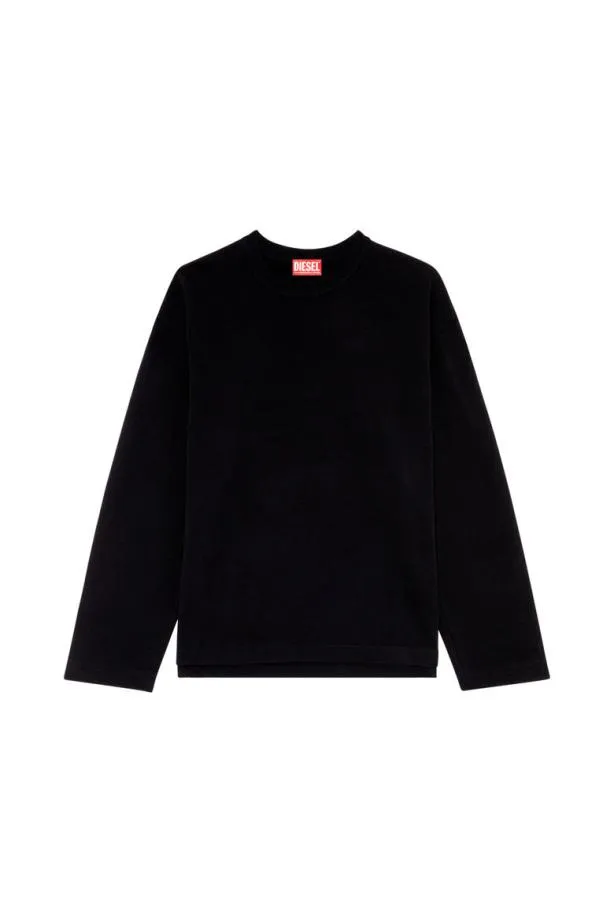Diesel Smacsisod Black Men Sweatshirts and Hoodies