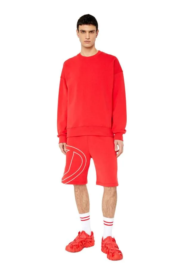 Diesel Srobmegoval Red Men Sweatshirts and Hoodies