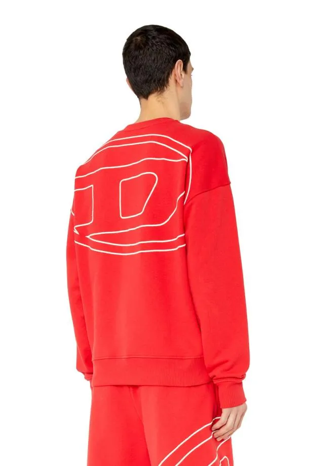 Diesel Srobmegoval Red Men Sweatshirts and Hoodies