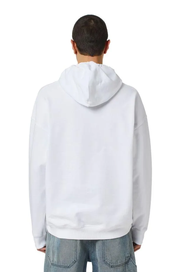 Diesel Summerbigoval White Men Sweatshirts and Hoodies