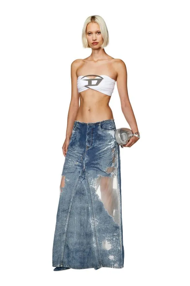 Diesel Tbenda White Women TShirts and Tops