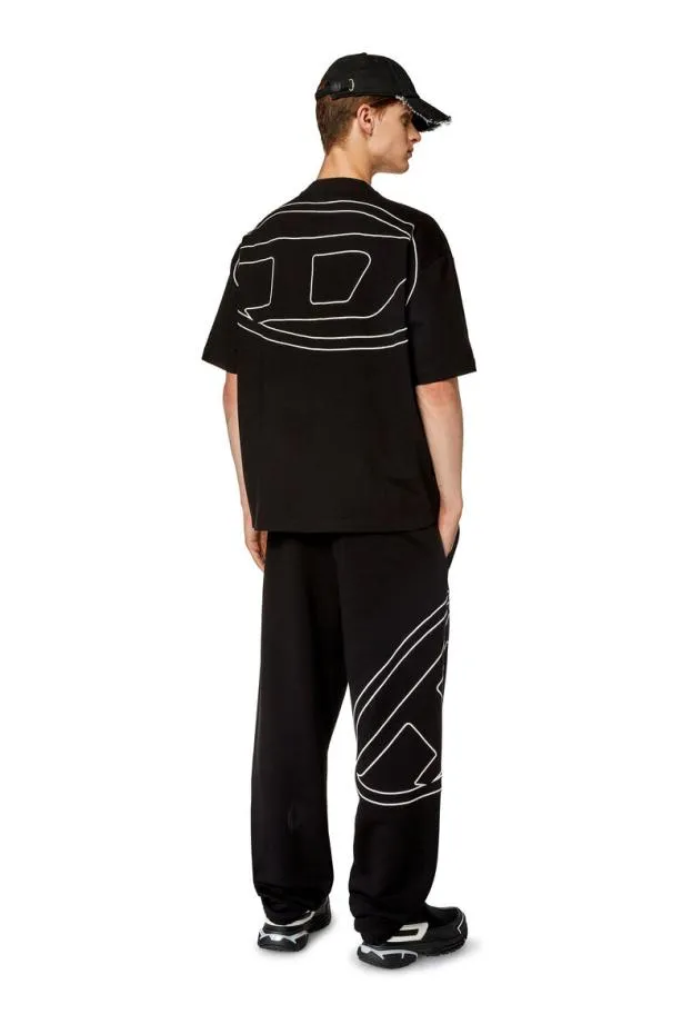 Diesel Tboggymegovald Black Men TShirts and Polos