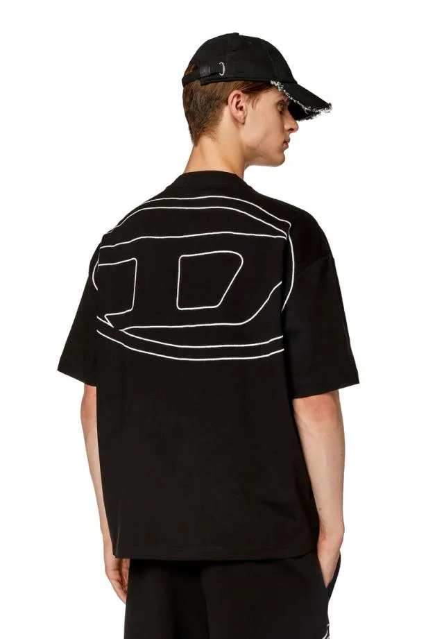 Diesel Tboggymegovald Black Men TShirts and Polos