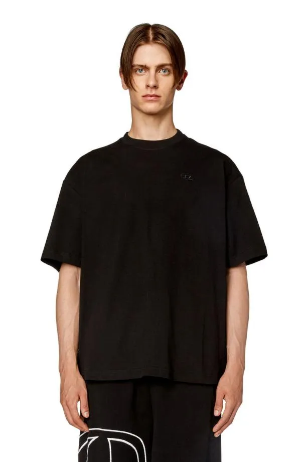 Diesel Tboggymegovald Black Men TShirts and Polos