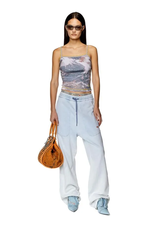 Diesel Thoplace White Women TShirts and Tops