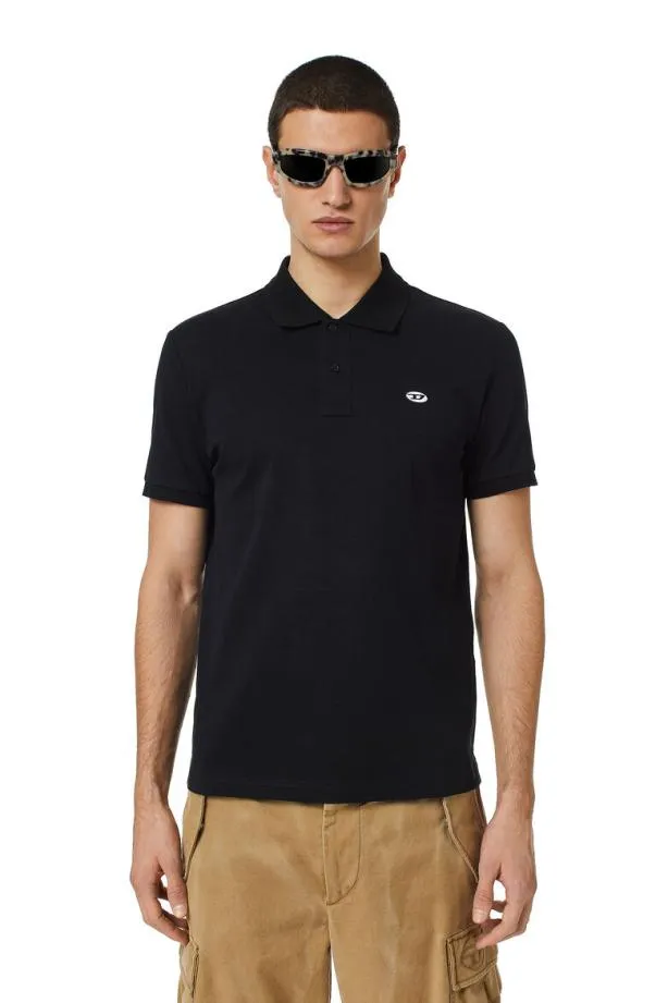 Diesel Tsmithdovalpj Black Men TShirts and Polos