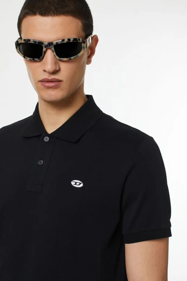 Diesel Tsmithdovalpj Black Men TShirts and Polos