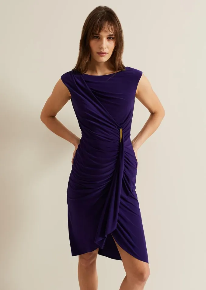 Donna Bodycon Dress Purple Women Phase Eight Dresses