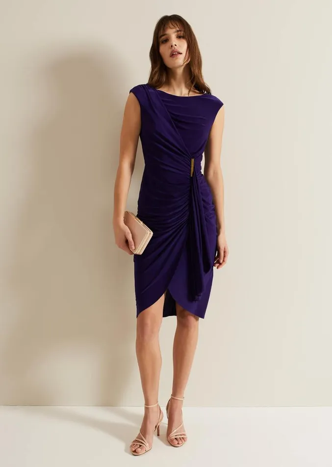 Donna Bodycon Dress Purple Women Phase Eight Dresses