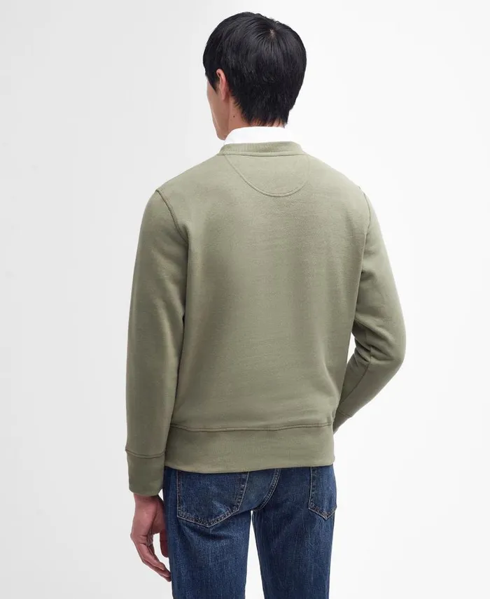 Dragon CrewNeck Sweatshirt Olive Men Barbour Hoodies and Sweatshirts