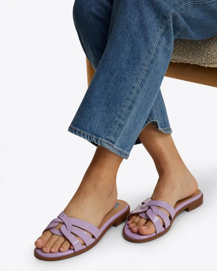 Draper James Andy Sandal In Purple Women Swim