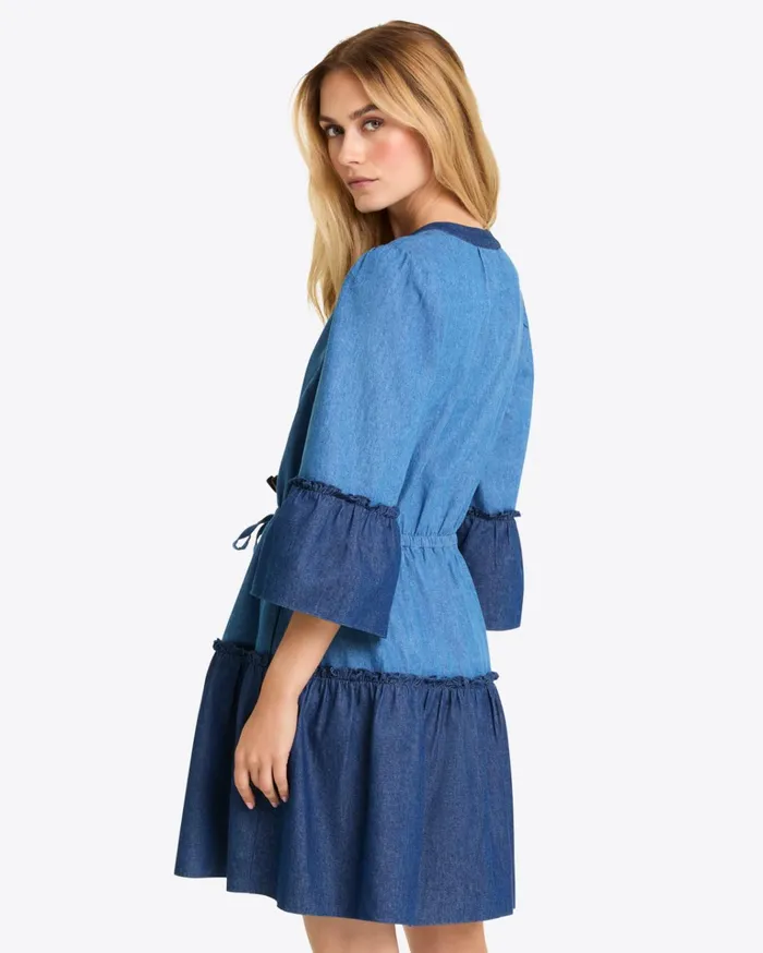 Draper James Avery Shirtdress In Chambray Women Dresses