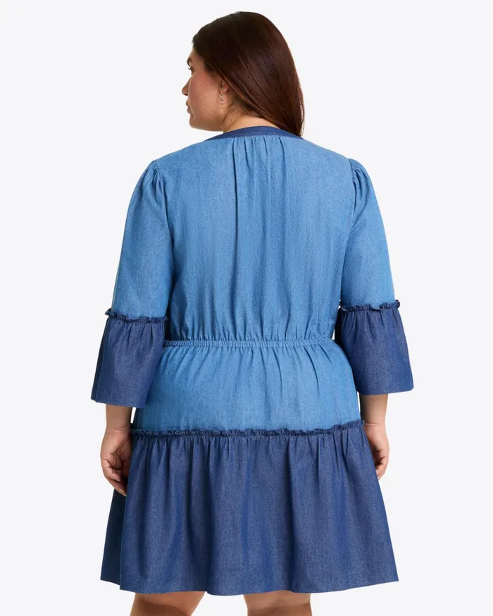Draper James Avery Shirtdress In Chambray Women Dresses