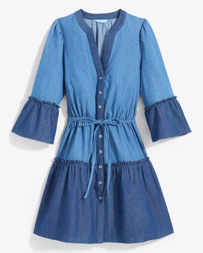 Draper James Avery Shirtdress In Chambray Women Dresses