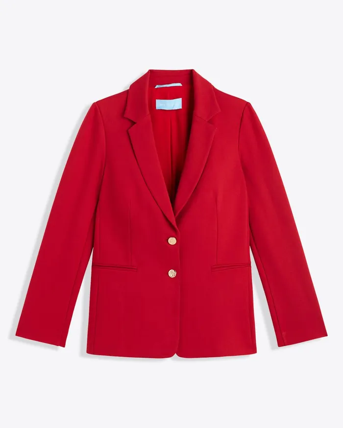 Draper James Blazer In Ponte Women Jackets and Outerwear