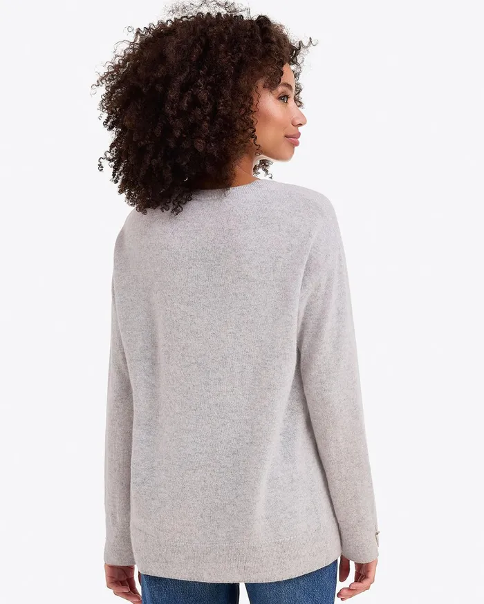 Draper James Cashmere Crewneck Sweater Women Tops