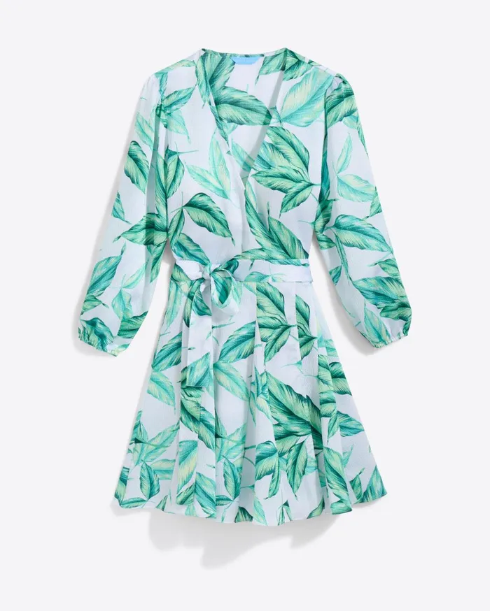 Draper James Jordan LongSleeve Wrap Dress In Hammered Satin Women Dresses
