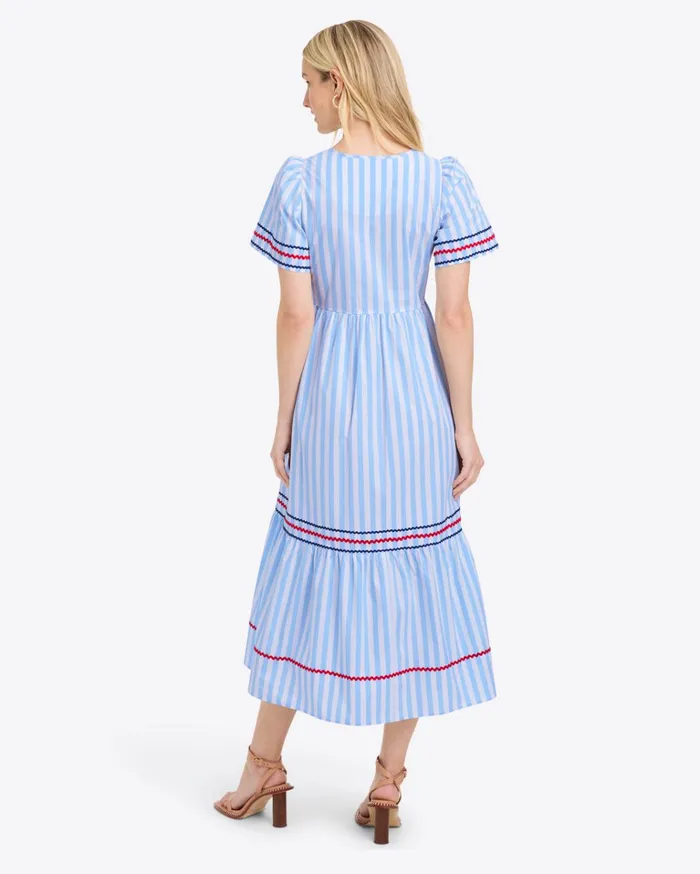 Draper James Katherine Midi Dress In Crisp Cotton Women Dresses