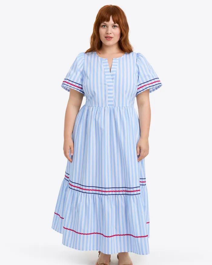 Draper James Katherine Midi Dress In Crisp Cotton Women Dresses
