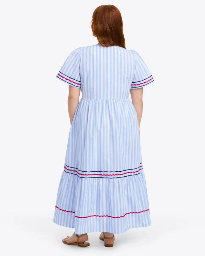 Draper James Katherine Midi Dress In Crisp Cotton Women Dresses