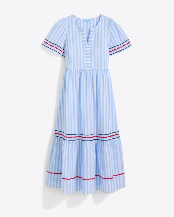 Draper James Katherine Midi Dress In Crisp Cotton Women Dresses