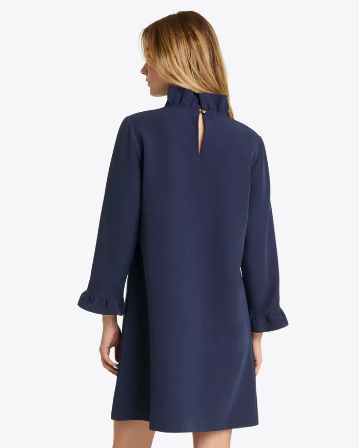 Draper James Lindsay Shift Mini Dress In Crepe Women Dresses