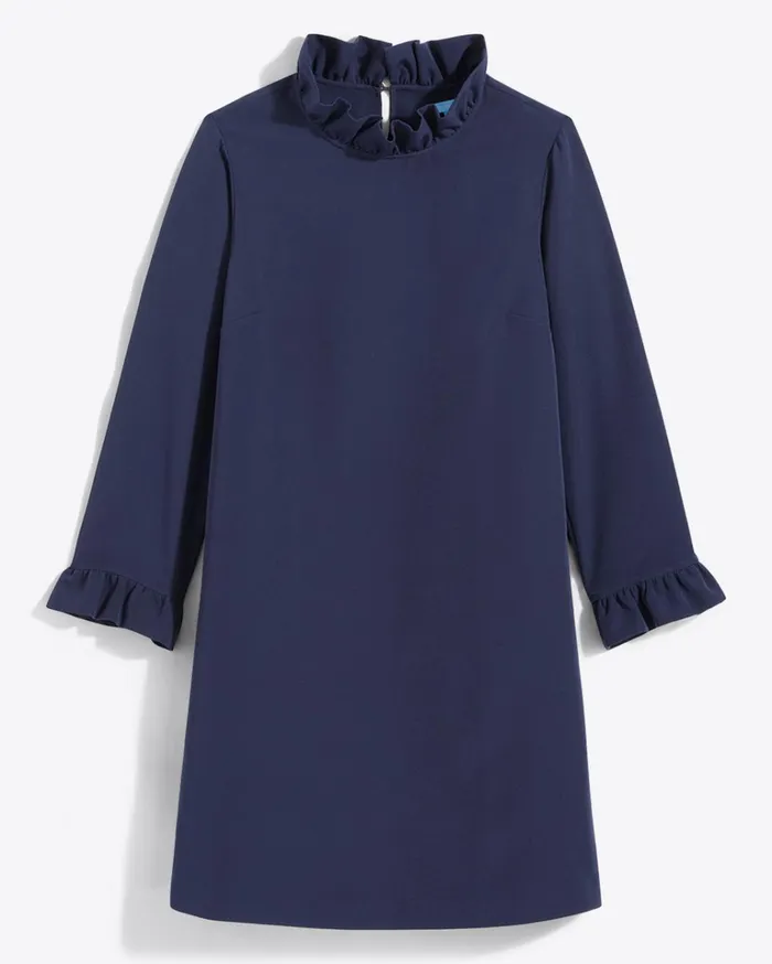 Draper James Lindsay Shift Mini Dress In Crepe Women Dresses