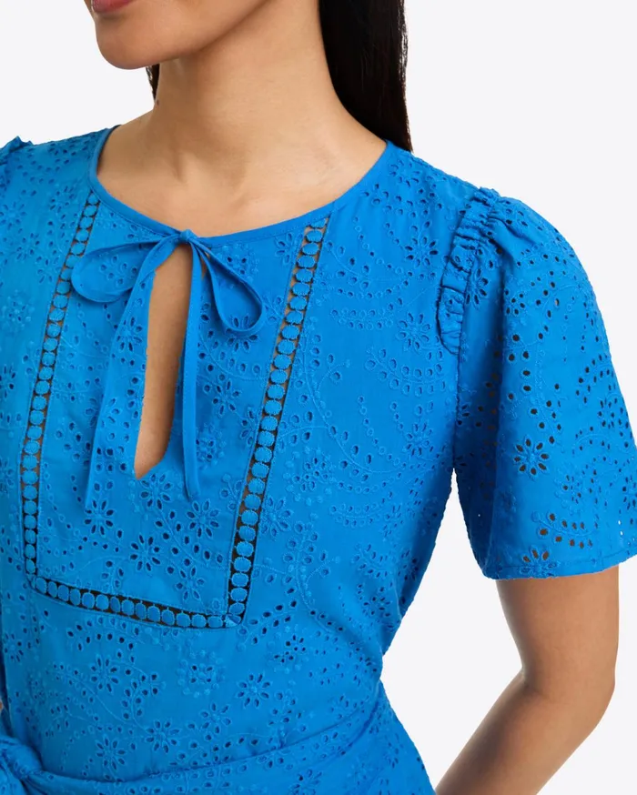 Draper James Mia Midi Dress In Eyelet Women Dresses