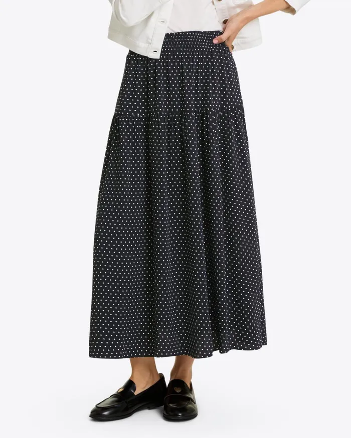 Draper James Midi Skirt In Polka Dot Women Bottoms and Skirts