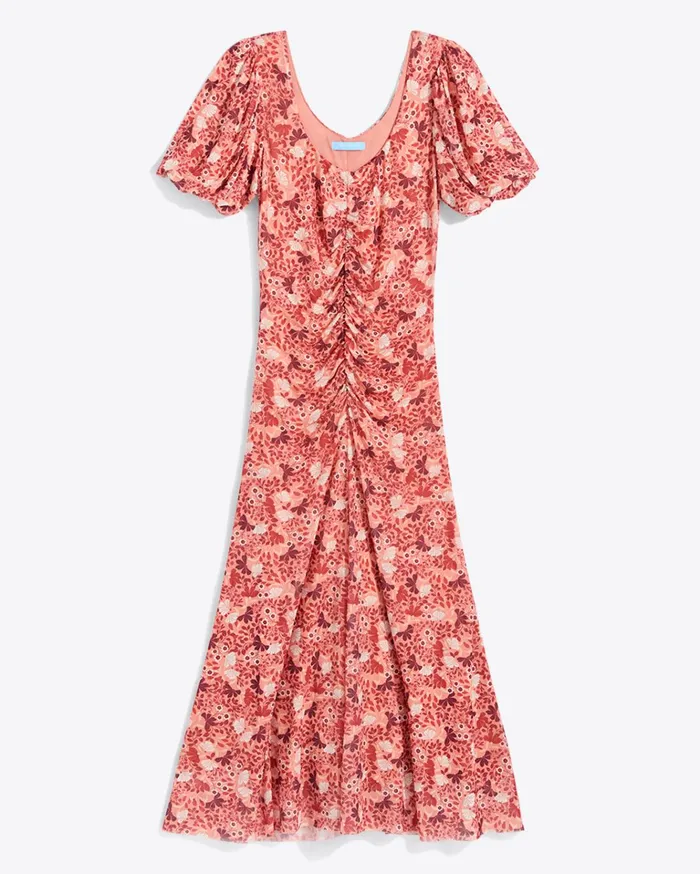Draper James Mindy Midi Dress In Stretch Mesh Women Dresses