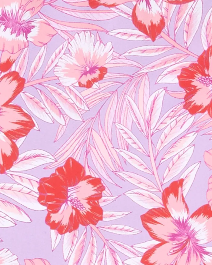 Draper James Ruffled One Piece Swimsuit In Floral Scallop Women Swim
